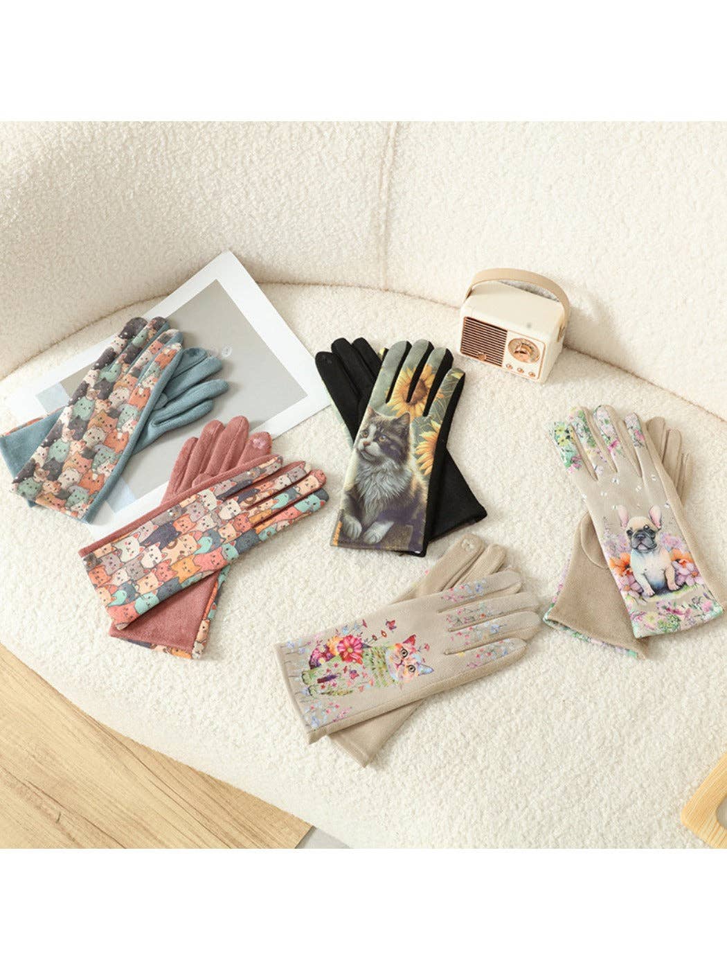 Funkyrel® Atzbranding Limited - Wholesale Gloves - Women's - Gloving – 3D Cat Print Touchscreen Winter Gloves9