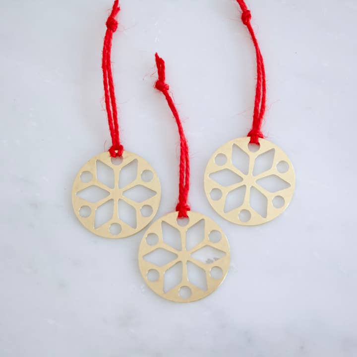 Mesa Blue - Wholesale Ornament - Christmas Ornaments, Package Topper Set - Snowflake