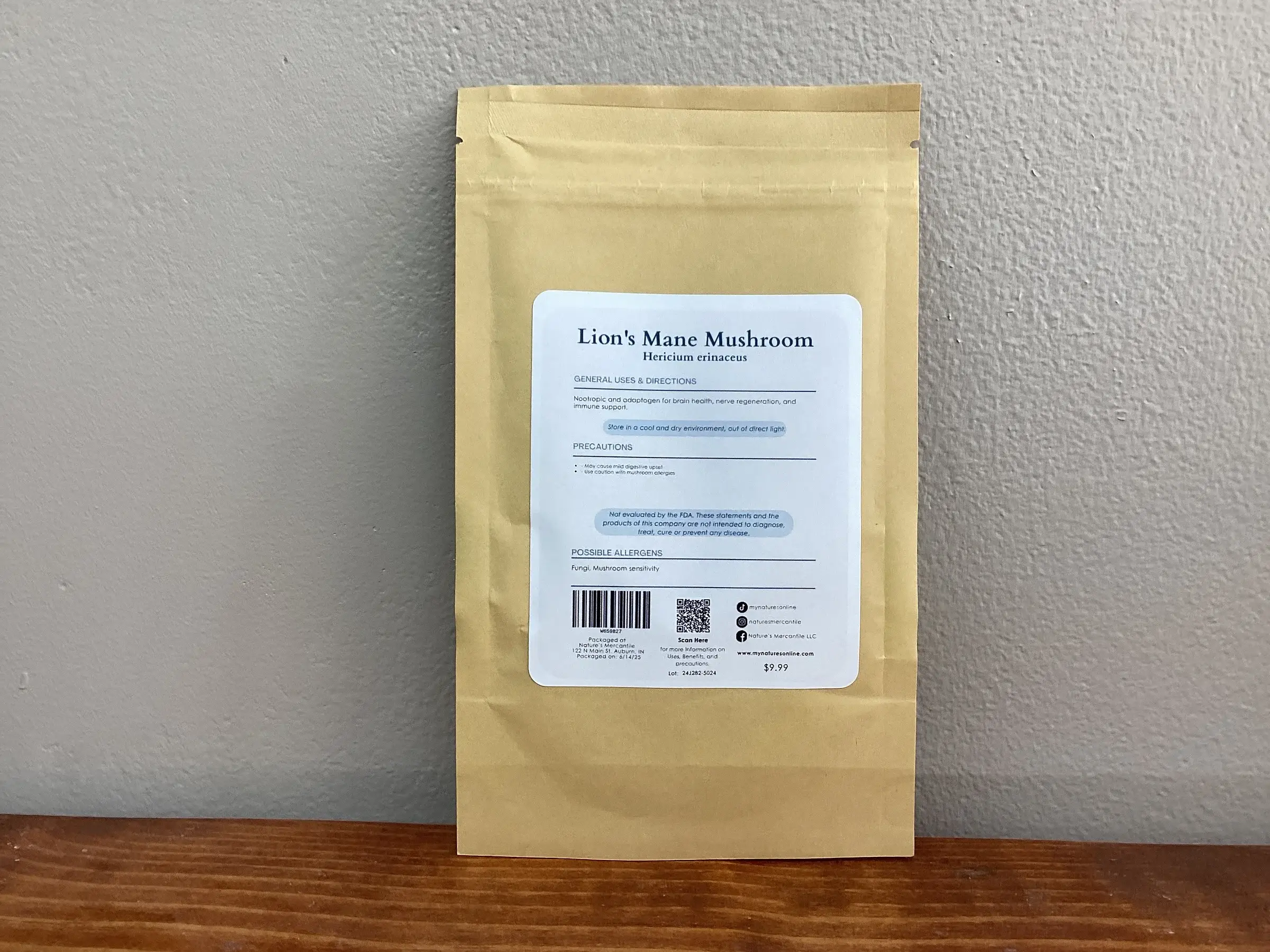 Nature's Mercantile - Wholesale Herbs - Lion’s Mane Mushroom, powder2