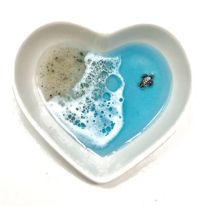Jade Canyon - Wholesale Jewelry Dish - Sea Turtle Ocean Beach Heart Dish5
