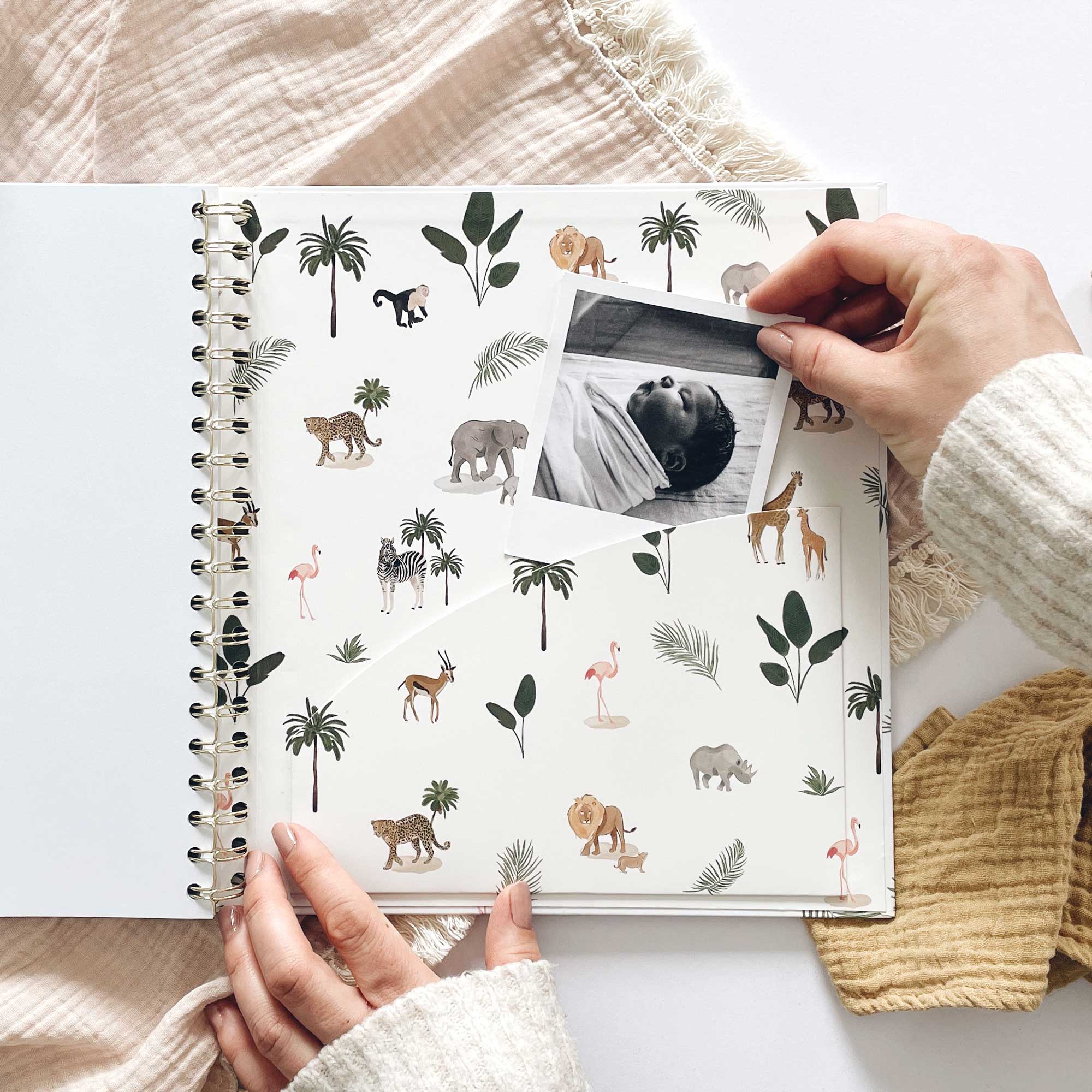 Blush And Gold – wholesale Memory book – Child & baby – My Baby Book (Jungle)  luxury gift for new parents + box14