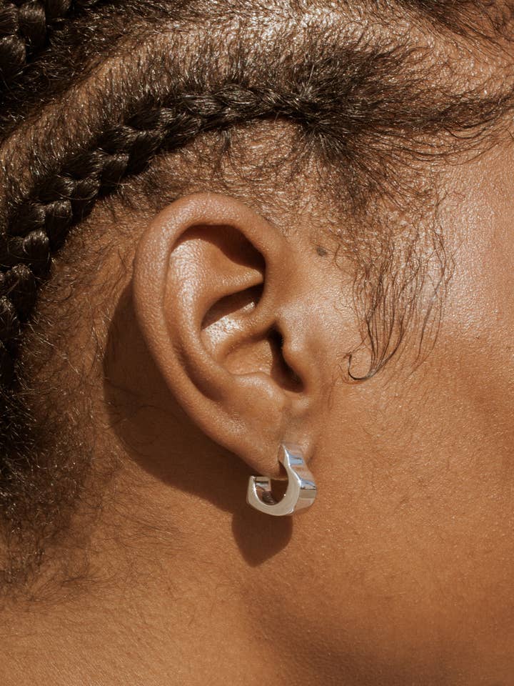 Silver Heart Dangle Earrings for wholesale by RIIA