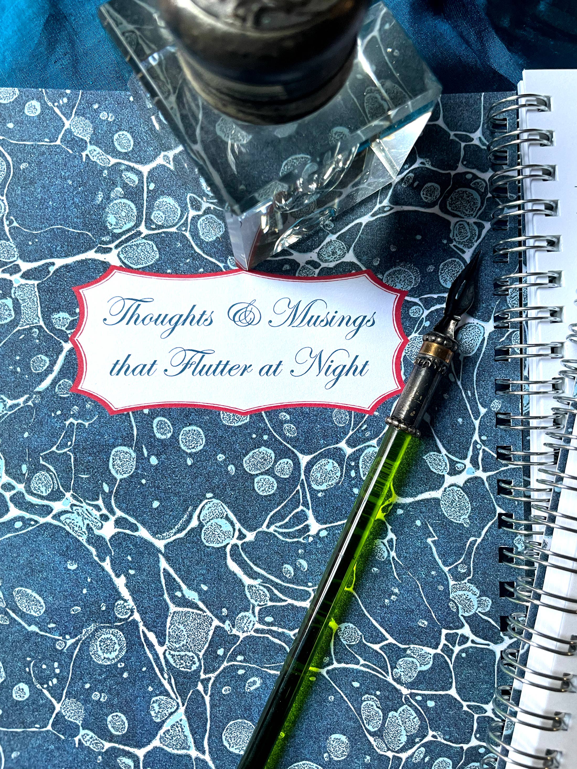 Ivory Tower Studios - Wholesale Journal/Diary - Night Journal Spiral Bound Lined Paper—Moths in Moonlight3