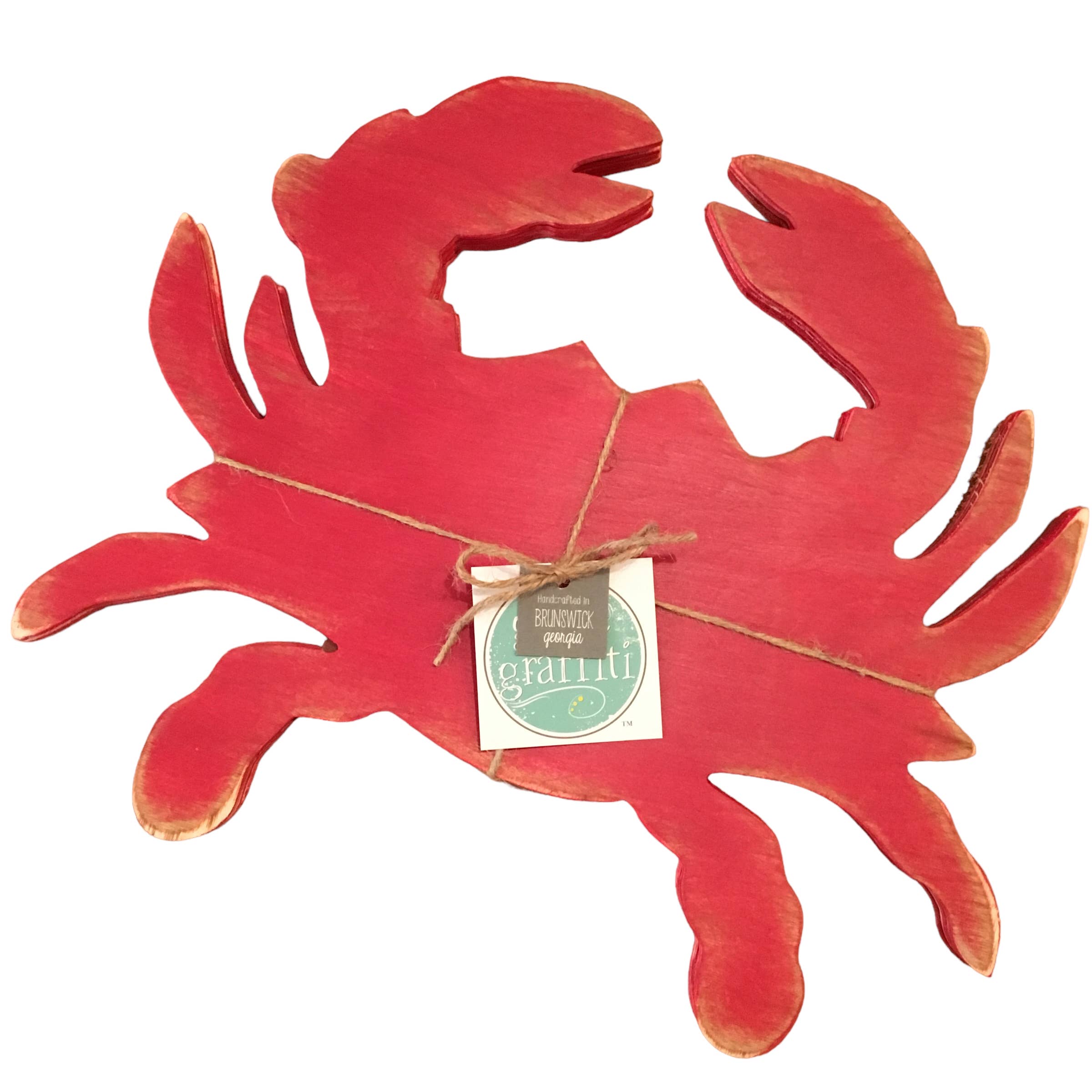 Grace Graffiti - Wholesale Placemat - Crab Placemats, Wooden, Set of 43