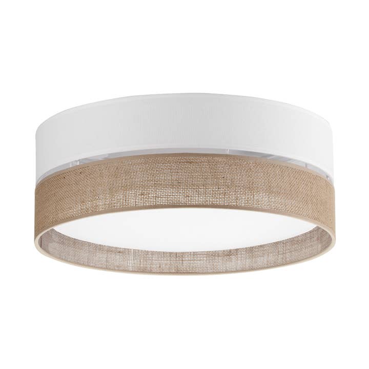 Blancolino 2 - Raffia Natural+ Textile Ceiling Light for wholesale by MIMAX