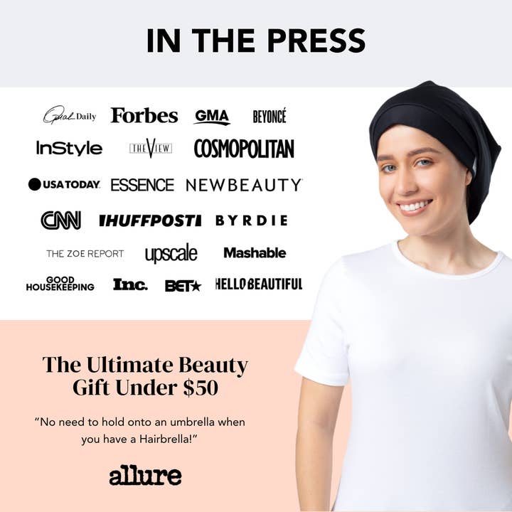 Hairbrella - Wholesale Raincoat - Women's - Hairbrella Lite Satin-Lined Rain Hat16