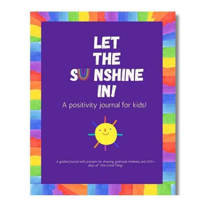 Let The Sunshine In - A positivity journal for kids for wholesale by Doodle Paw Press