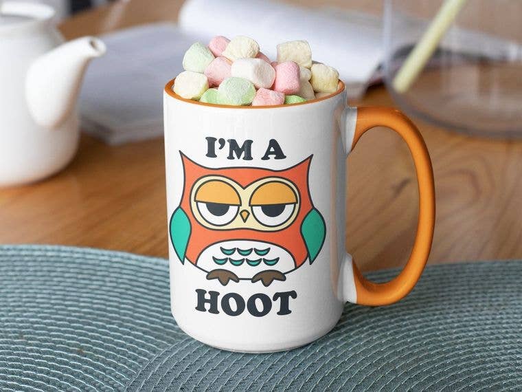Ink Pop - Wholesale Coffee Mug - I'm a Hoot Sarcastic Owl Coffee Mug2