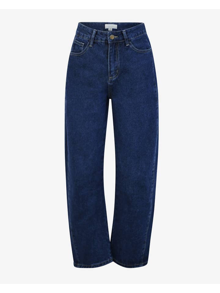 Classic Blue Forcast Women's Bondi Barrel Leg Jeans for wholesale on Faire6