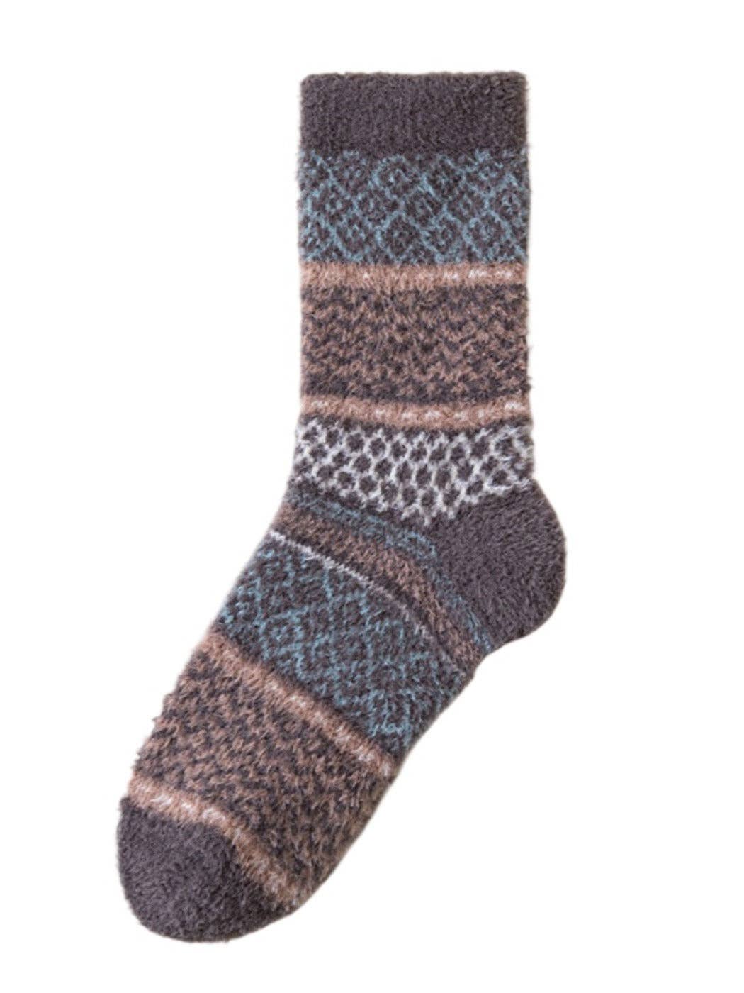 Funkyrel® Atzbranding Limited - Wholesale Socks - Women's - Rufia - Cozy Fleece Thick Mid-Calf Socks12