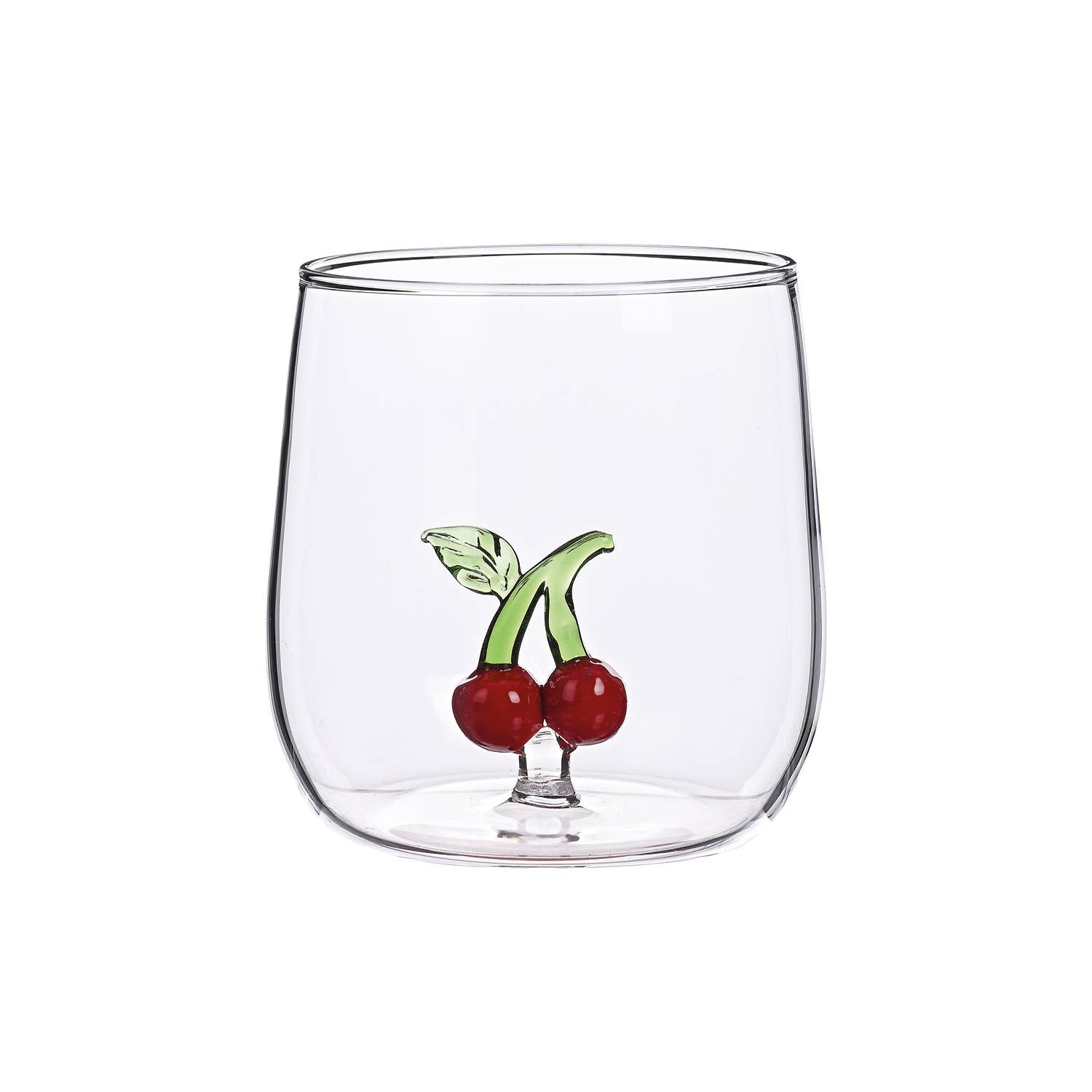 Opjet Paris - Wholesale Drinking Glass/Cup - 3D cherry tumbler glass D8.8 H8.9cm