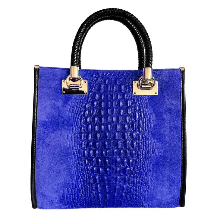 MODARNO - Wholesale Shoulder Bag - Women's - Modarno Women's shoulder bag - coconut print suede leather h7