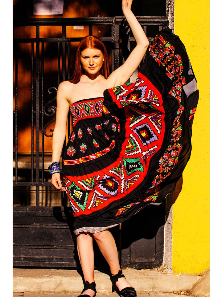 JOLLIA – wholesale Kjol - Dam – Bohemisk kjol, Semester Sommar Boho Klänning, Resort Wear