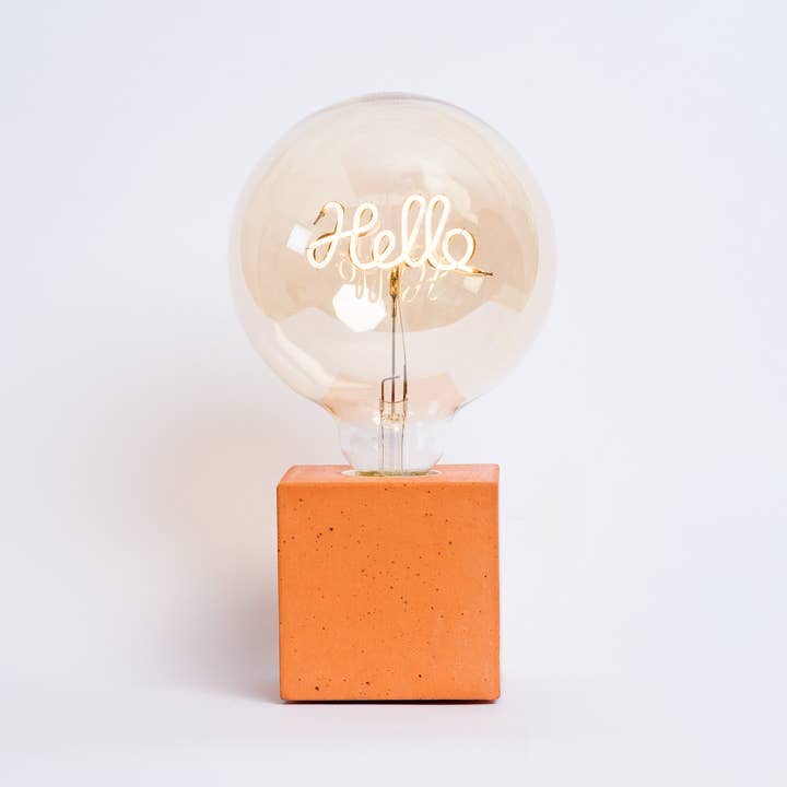 Lampada Hello - Cemento arancione per la vendita all'ingrosso da parte di Junny