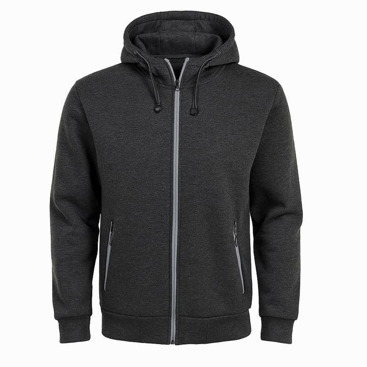 Galaxy By Harvic - Wholesale Hoodie - Men's - Men's Sherpa Fleece Lined Tech Full Zip Hoodie (S-3XL)4