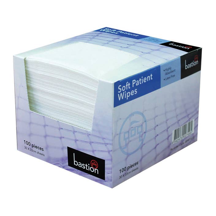 Bastion Soft Patient Wipes 100pcs for wholesale by Glow Salon Supplies