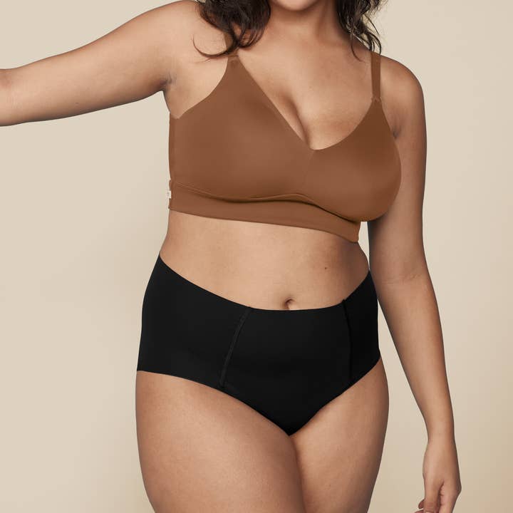 No-Show Highwaist Brief - Black for wholesale by Harper Wilde