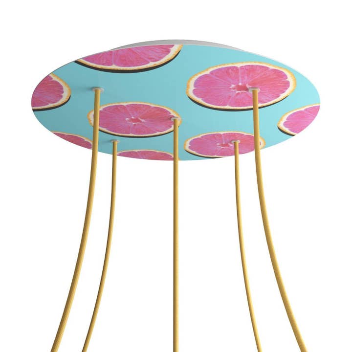 Rosette XXL Rose-One rund, diameter 400 mm med 5 huller og 4 huller for engroshandel hos LIGHTINUP S.R.L.