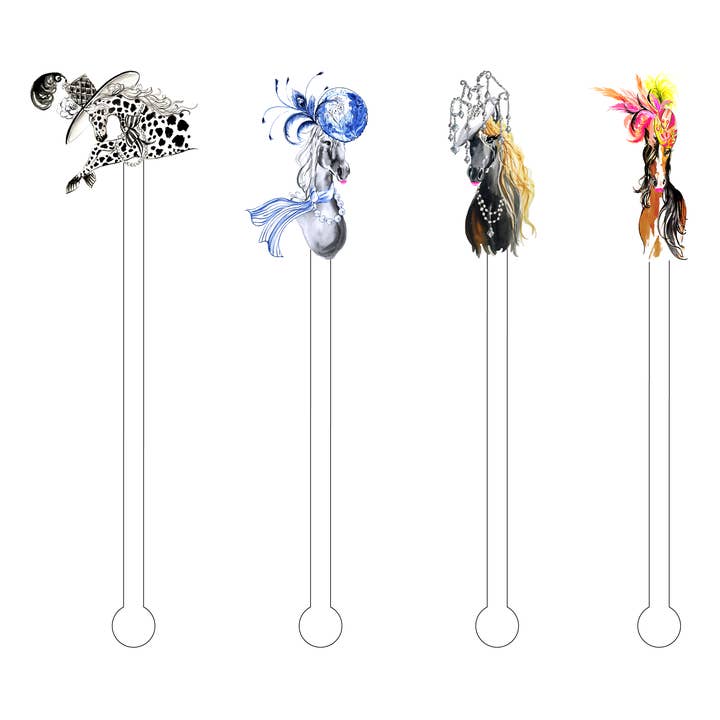 COMBO DI BASTONCINI IN ACRILICO DERBY HAUTE HORSE per la vendita all'ingrosso da parte di XO ACRYLICS | ACRYLIC STICKS