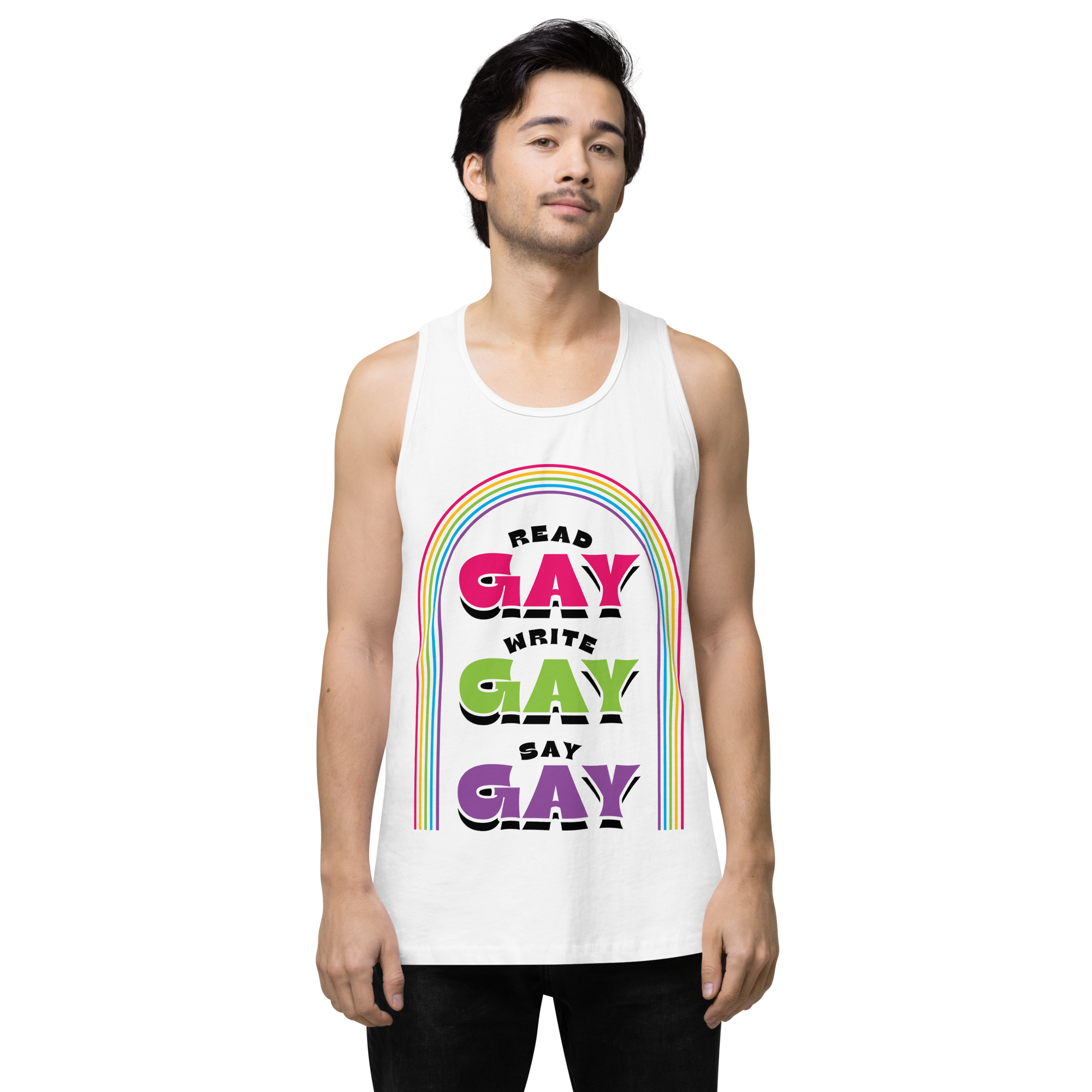 Fables & Tales Co. - Wholesale Tank Top - Men's - Say Gay Tank2
