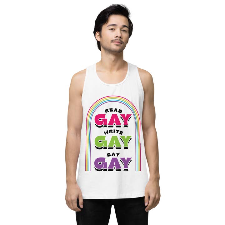 Fables & Tales Co. - Wholesale Tank Top - Men's - Say Gay Tank2