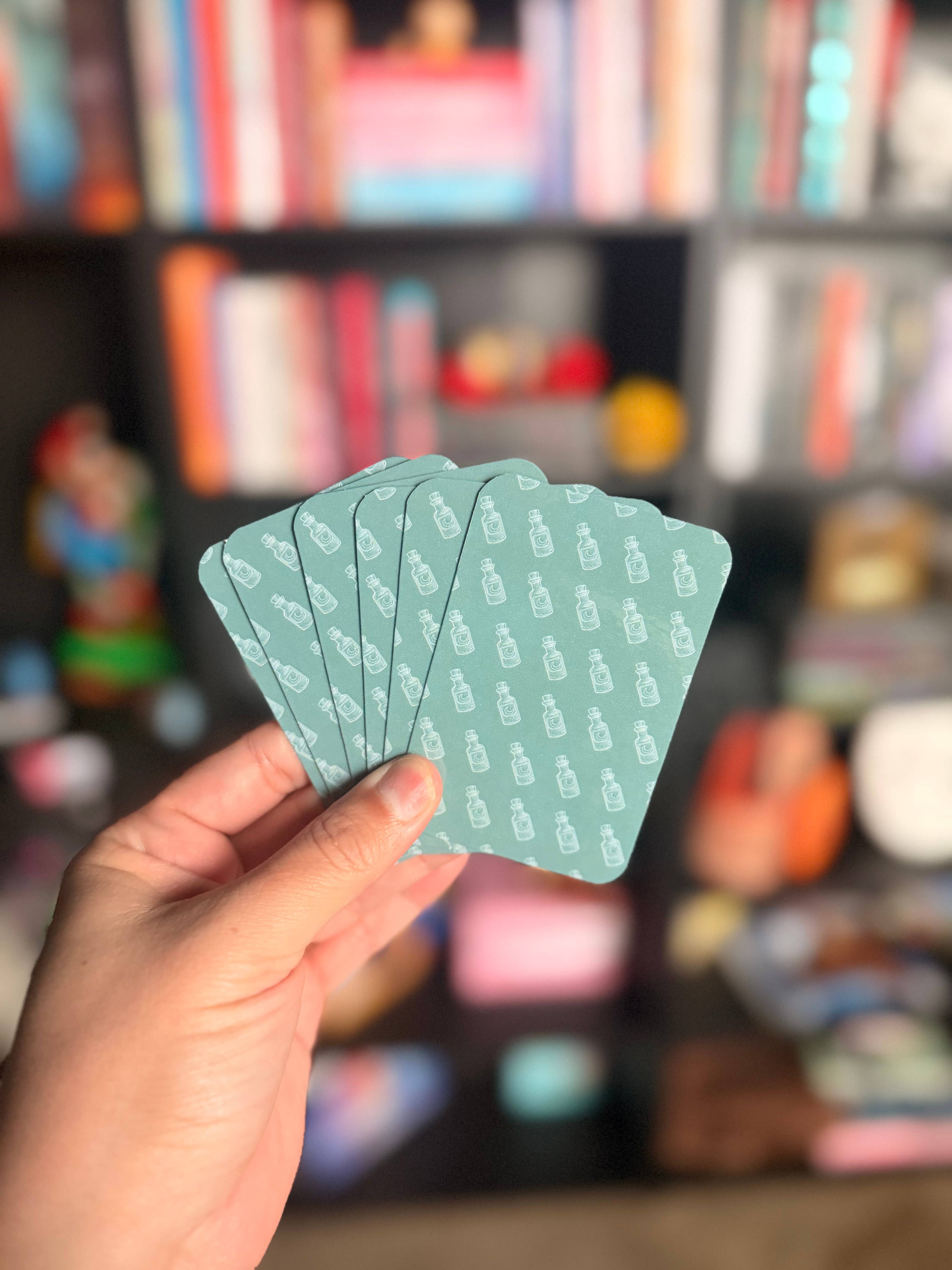 Ink & Omen - Vendita all'ingrosso Segnalibro - Segnalibro Tarocco Alchimista Scheletro - 2x3,5 Inchiostro Lucido & Presagio1