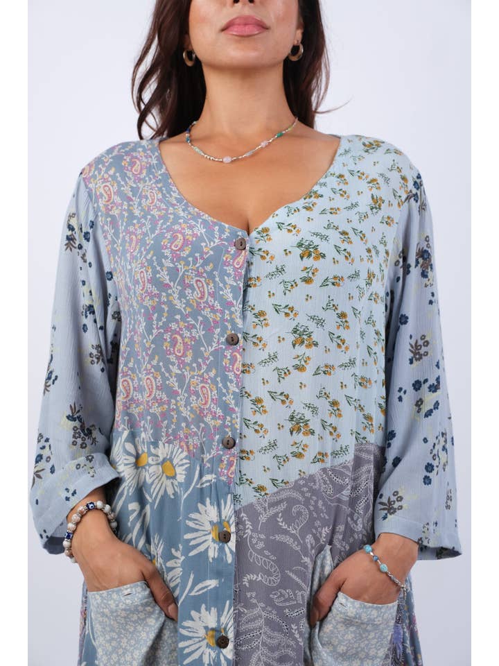 Sacred Threads - Wholesale Tunic - Women's - Bluebell Breeze Lightweight Tunic