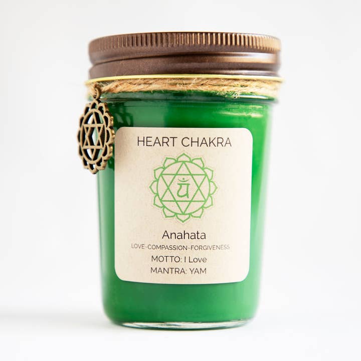 Vela Chakra Corazón para venta al por mayor de Pranava Spiritual Shop