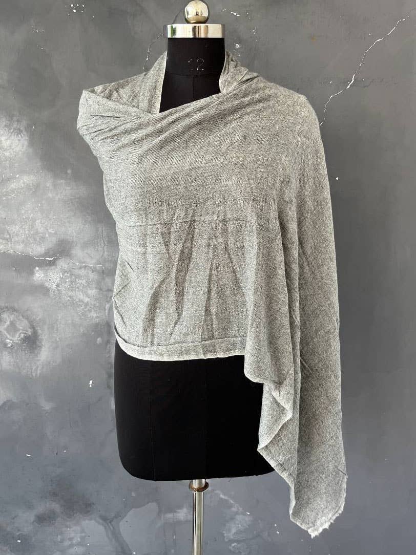 Bhawana Handicrafts - Wholesale Sjaal - Dames - Sjaal Sjaal van wol en zijde, bruiloftssjaal, handgeweven stola3