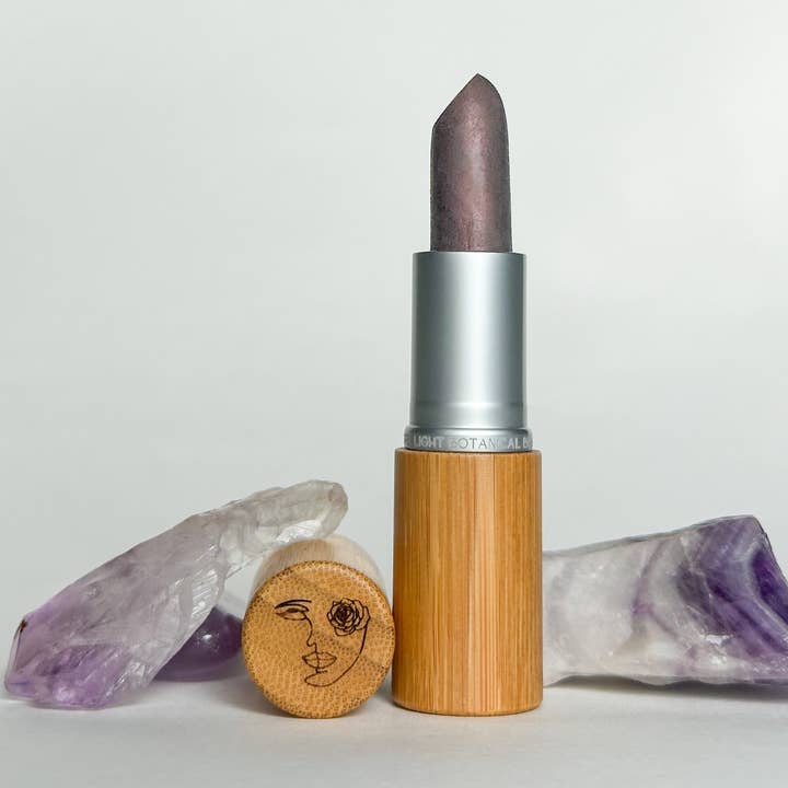 Nourishing Lipstick ~ Amethyst for wholesale by Pure Light Botanical Beauty