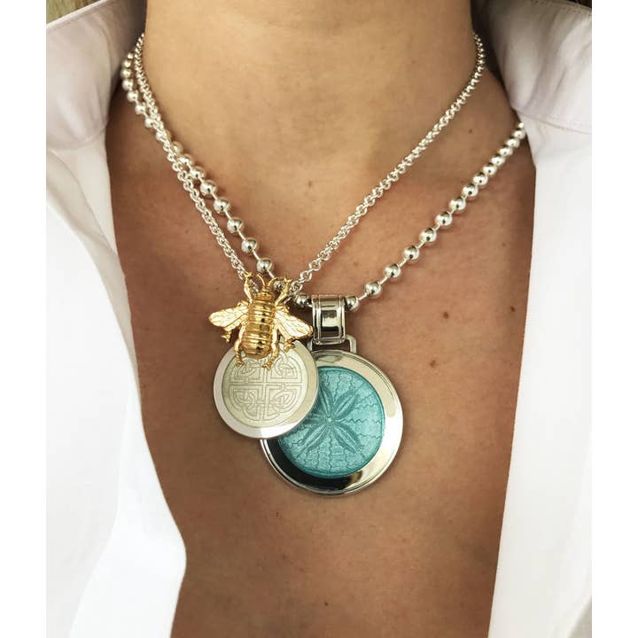 Colby Davis of Boston - Wholesale Individual Charm/Pendant - Colby Davis Pendant: Medium Mother-Daughter Knot - Sterling1