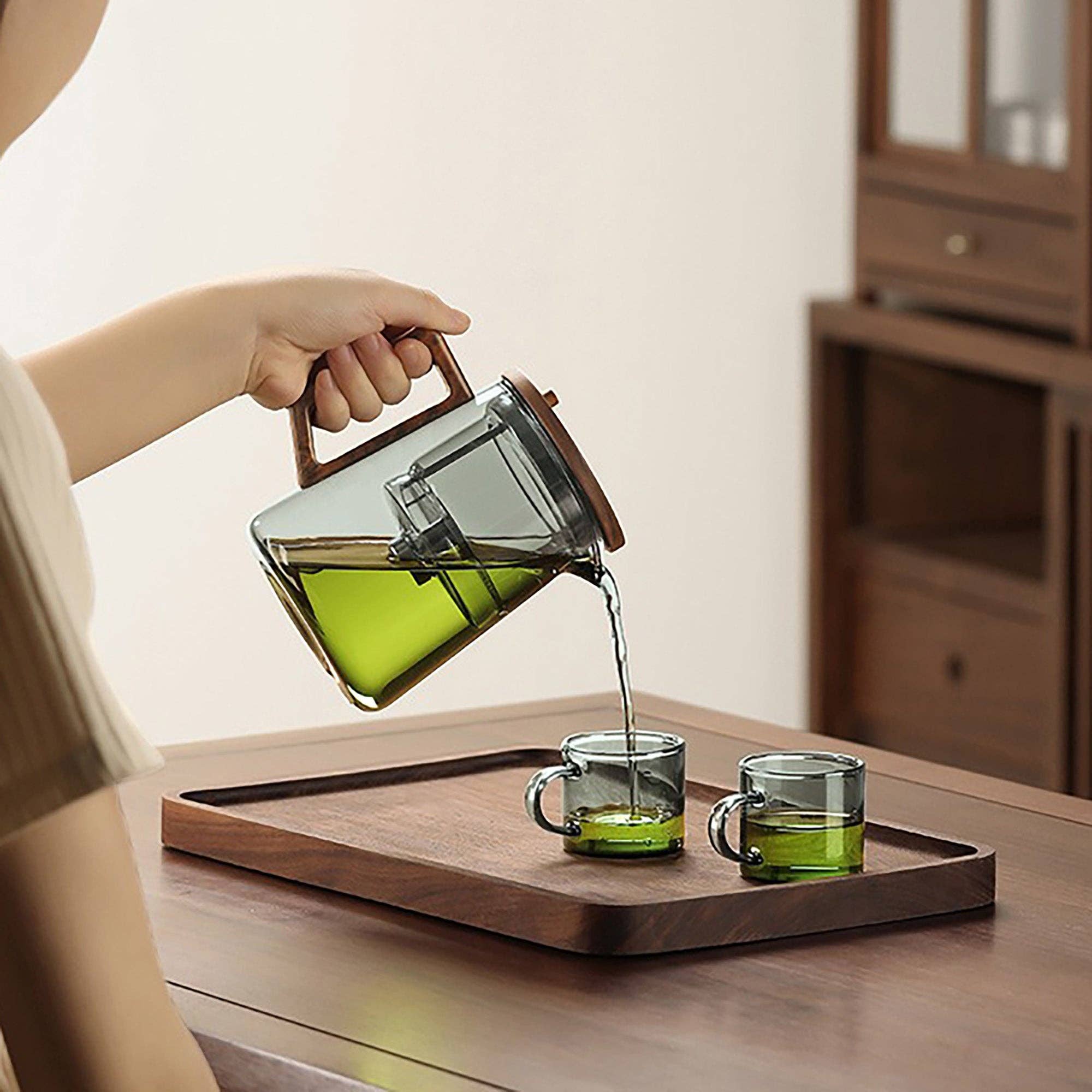 MinoCraft - Wholesale Tea Pot - Glass teapot with infusion time control function4