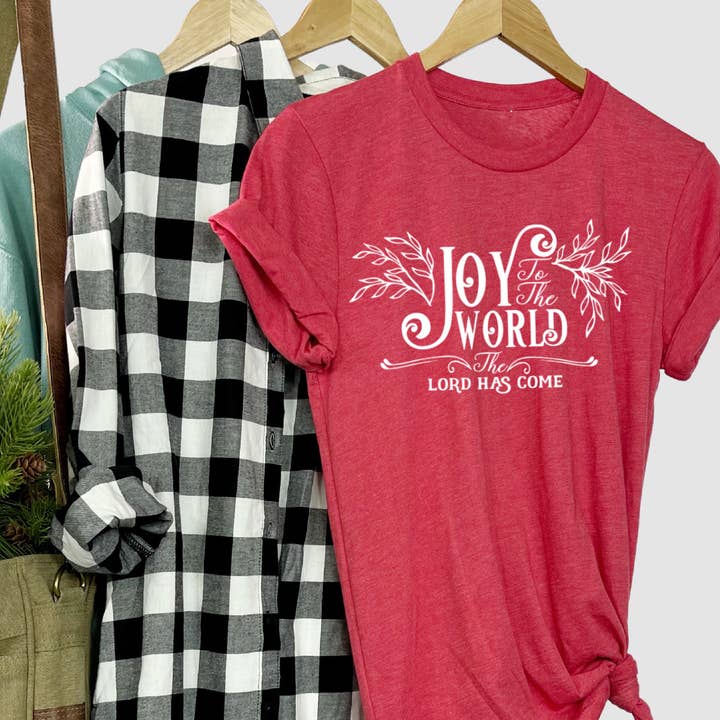 Noël : de la joie pour le monde. Lord, t-shirt graphique, ÉTUI pour la vente par Top Crate