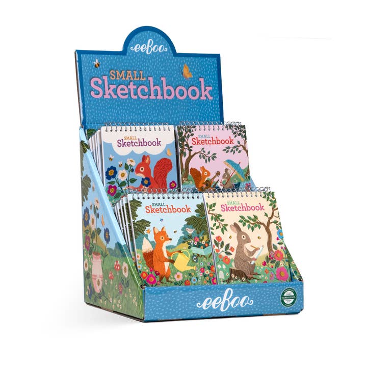 eeBoo - Wholesale Sketchbook/Sketchpad - Victoria's Garden Small Sketchbook Assortment (24)