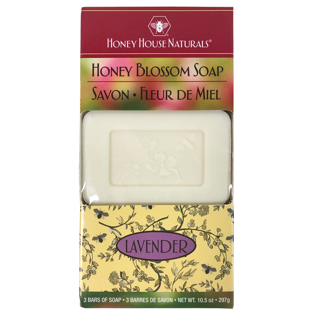 Honey House Naturals - Wholesale Bar Soap - 3 Bar Box Honey Blossom Soap1