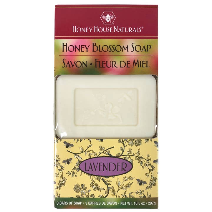 Honey House Naturals - Wholesale Bar Soap - 3 Bar Box Honey Blossom Soap1