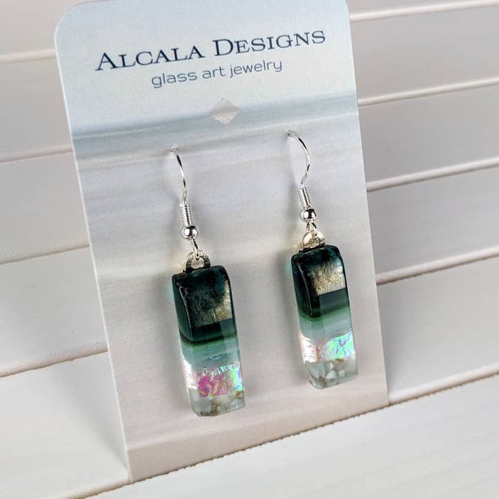 Alcala Designs - Wholesale Dangle Earrings - Alcala Aquascape 1.0 Peacock Shimmer Beach
Dangle Earrings