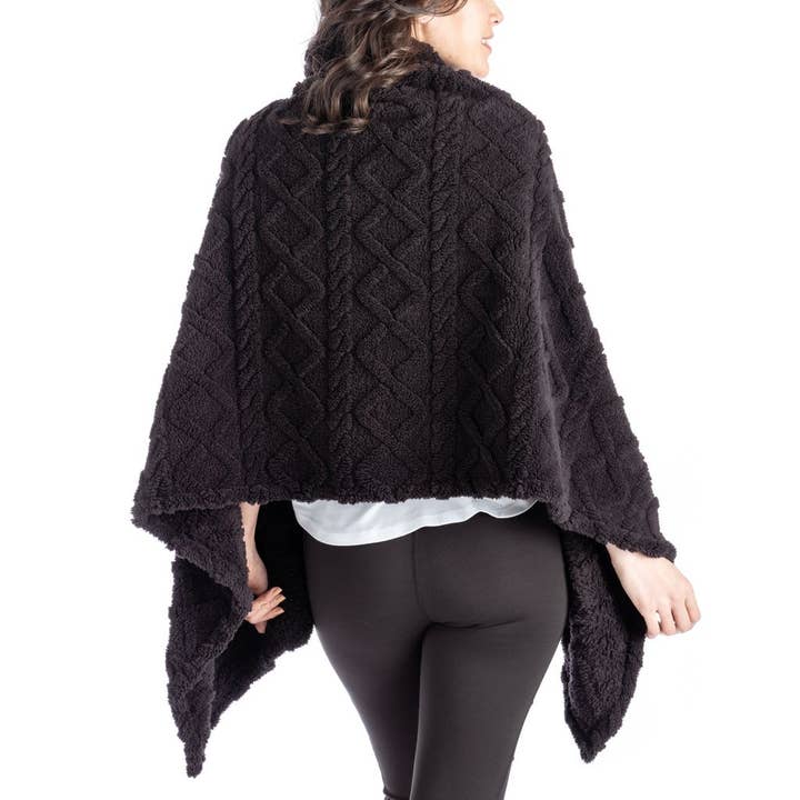 DM Merchandising - Wholesale Poncho - Women's - The Coziest Blanket Wrap by Hello Mello Open Stock
