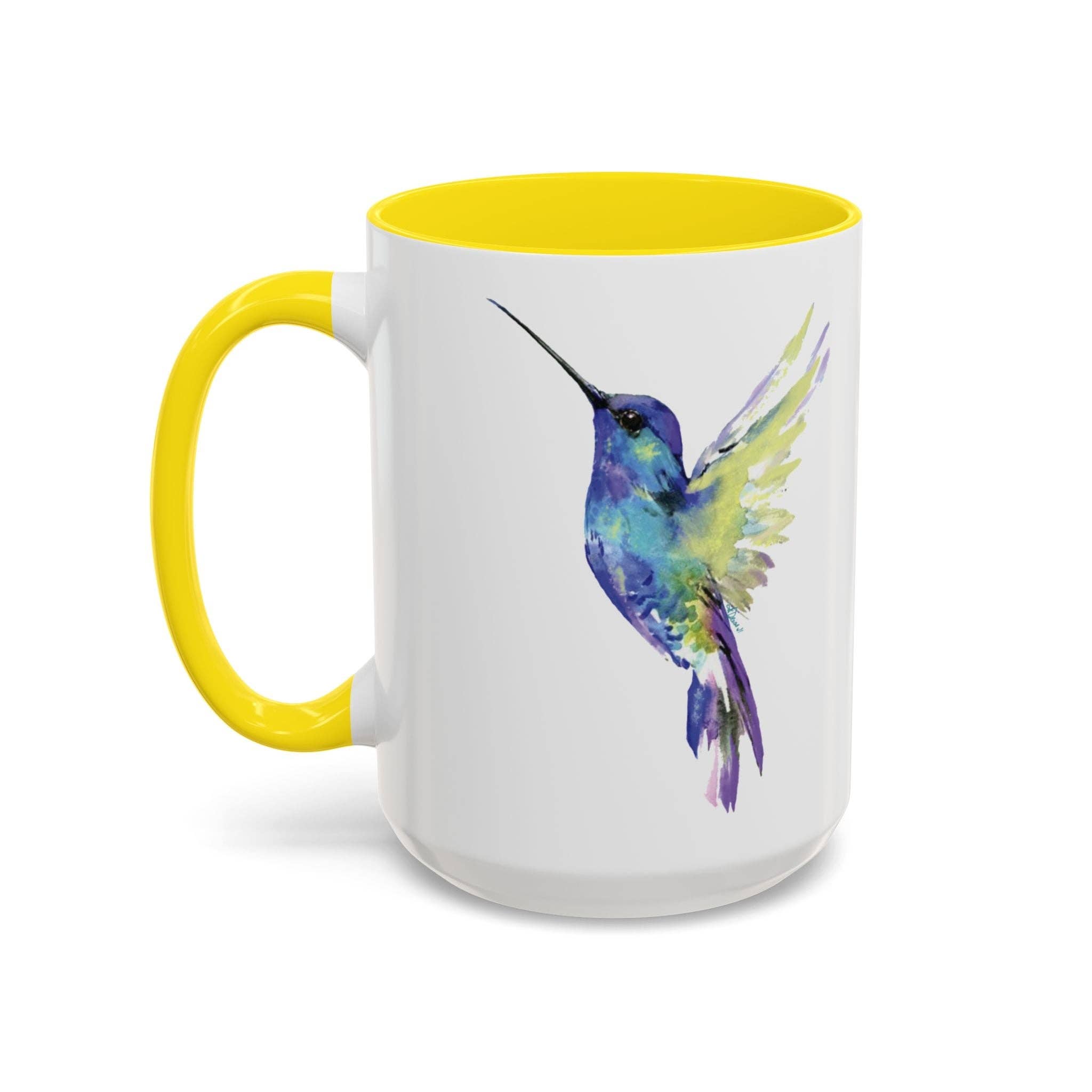 Blue Cava - Wholesale Coffee Mug - Hummingbird Two Tone Ceramic Mug - 11oz & 15oz31