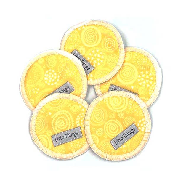 Lot de 10 tampons démaquillants imperméables en bambou - Yellowonders pour la vente par Litto Things