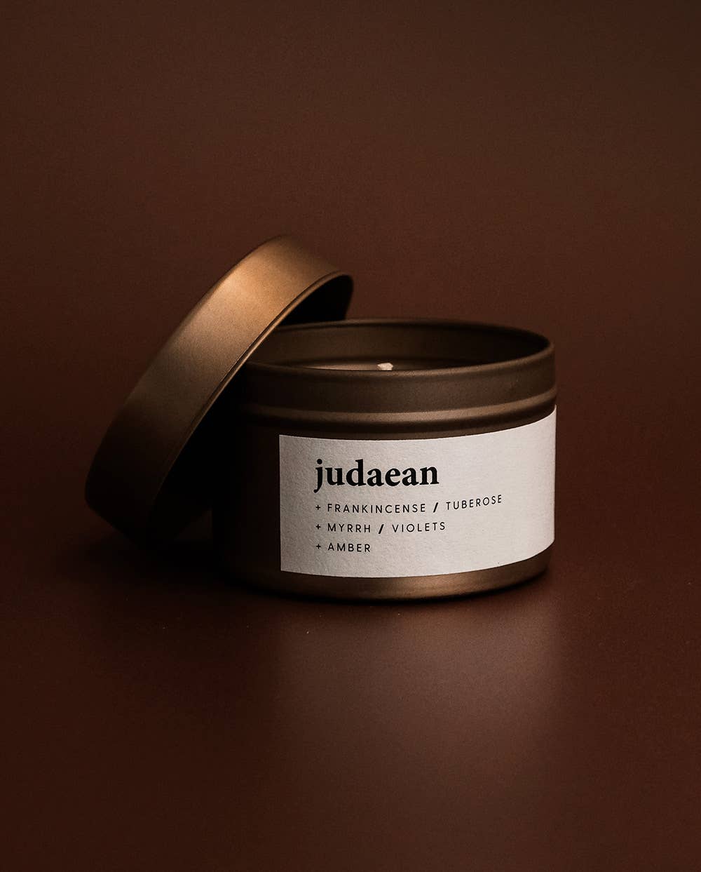 Keynvor Candle Co - Wholesale Travel Candles - Judaean - 90g Rose Gold Nook Tin