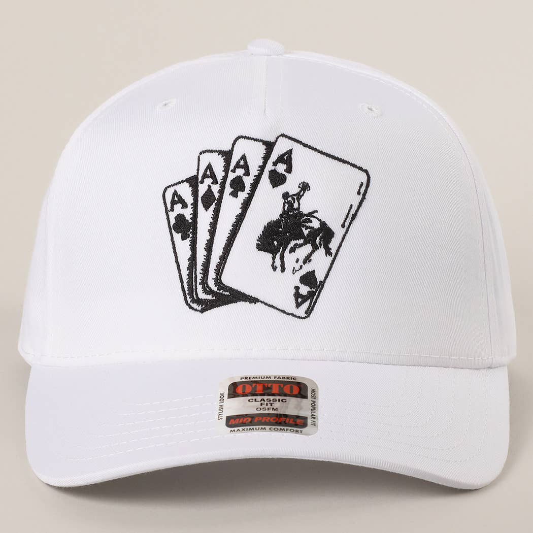 Fashion City - Wholesale Trucker Hat - Unisex - Western Cowboy Card Embroidered Trucker Hat5