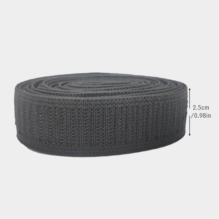 Max-Link Solutions Ltd – wholesale Craft supplies – Darnn Black Elastic (25mm x 3meters), Fabric Elastic Band2