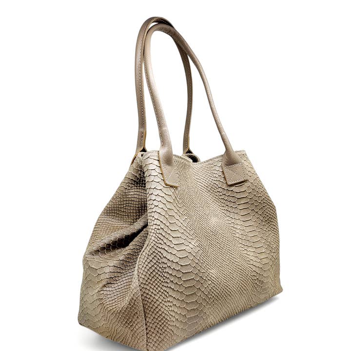 ZEEN - Wholesale Top Handle Bag - Women's - LOLA Fango leather bag0