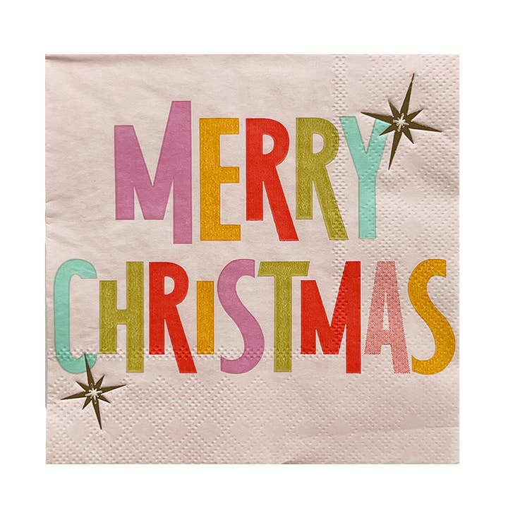 Cocktail-Servietten „Merry Christmas“ für den Großhandel von Jollity & Co. + Daydream Society