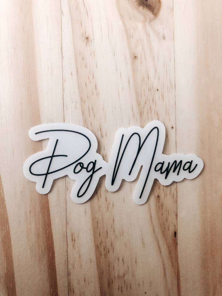 Hund mama klar mærkat for engroshandel hos Alex Greco Lettering