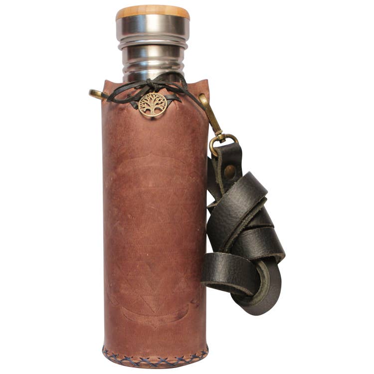 Vesica - Wholesale Flessenrek/houder - Bruine zachte -A- waterfleshouder0