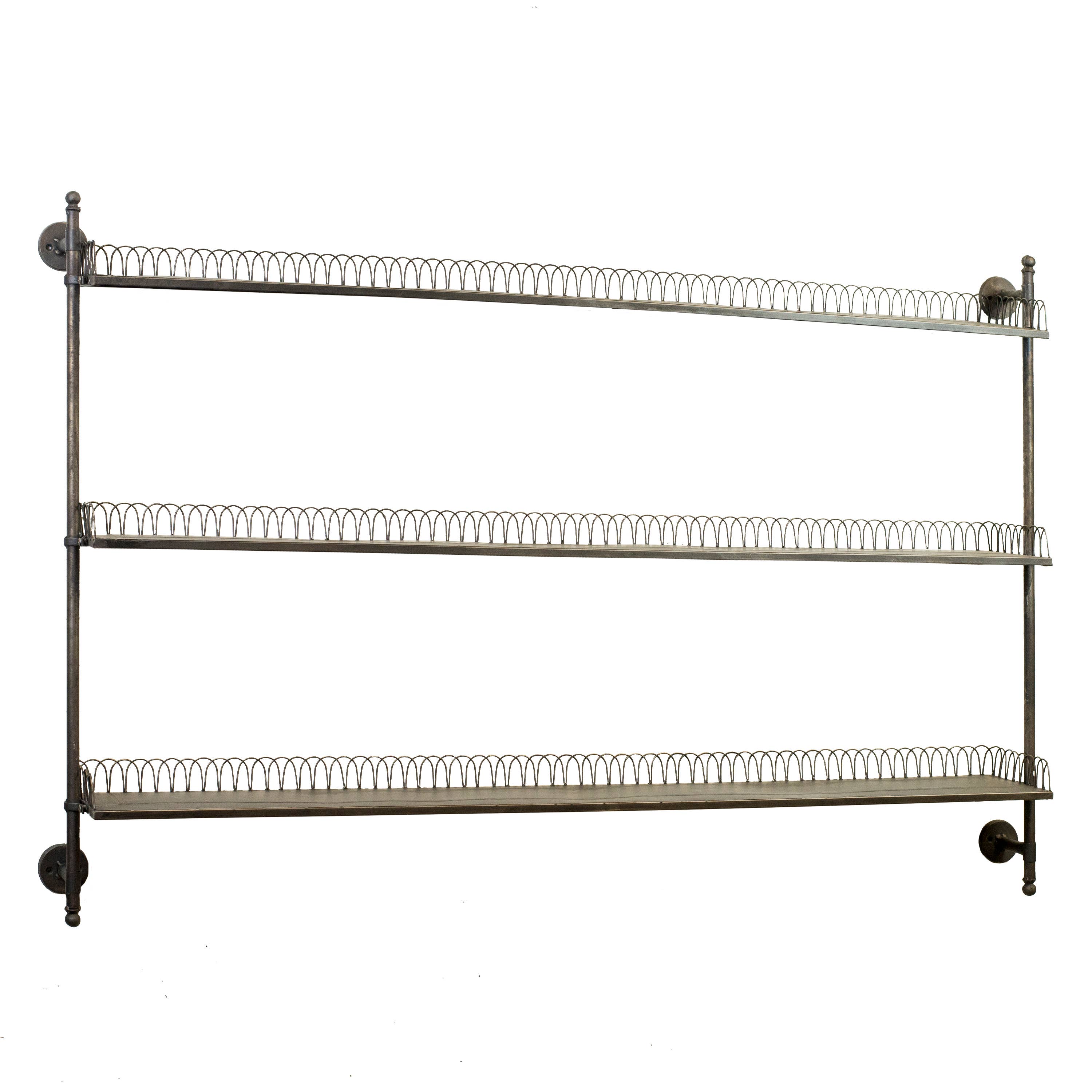 VIP Home & Garden - Wholesale Wall Mounted Shelf - Metal 3 Shelf Wall Rack3