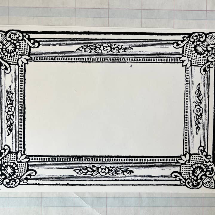 Parcel - Wholesale Stationery/notecard set - Printers Specimen Frames I Black3