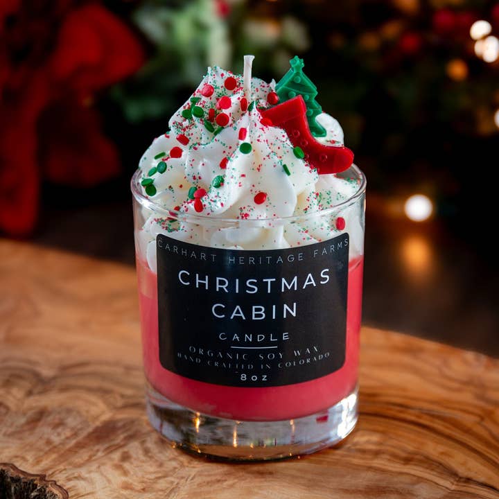 Carhart Heritage Farms - Wholesale Novelty Candle - Christmas Cabin Holiday Dessert Candle2